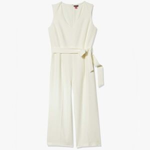 Vince Camuto Elegant Cream Sleeveless Jumpsuit